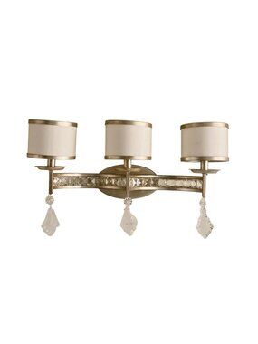 Uttermost Tamworth Modern Style Vanity Beaded Strip 3 Light Wall Sconce